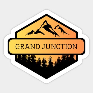 Grand Junction Colorado Mountains and Trees Sticker